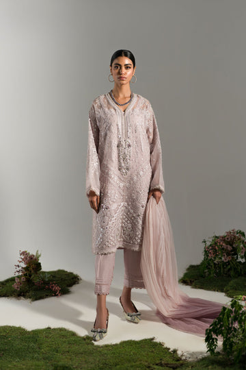 Ammara Khan | Lily Luxury Formals 24 | LILAC DUSK EMBROIDERED SET (D-05) by Ammara Khan - Designer Dress - Type: Formal - Available at Sana Yasir - 100% Original