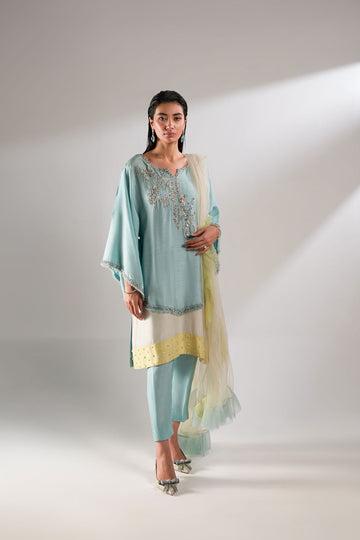 Ammara Khan | Lily Luxury Formals 24 | PASTEL COLOR BLOCK (D-02) by Ammara Khan - Designer Dress - Type: Formal - Available at Sana Yasir - 100% Original
