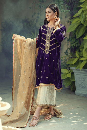 Annus Abrar | Semi Formals | AFSHAN AMETHYST by Annus Abrar - Designer Dress - Type: Formal - Available at Sana Yasir - 100% Original