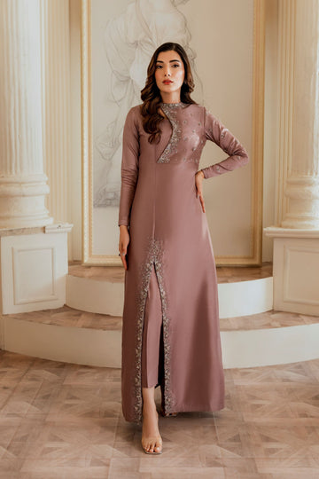 Ayesha and Usman | Grape Wine Luxury Pret | Evara by Ayesha and Usman - Designer Dress - Type: Ladies Clothes - Available at Sana Yasir - 100% Original