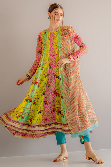 Ego | Diva Premium | MUGHAL 3 PIECE by Ego - Designer Dress - Type: Luxury - Available at Sana Yasir - 100% Original