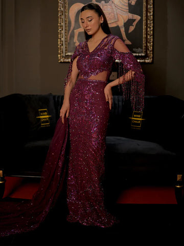 Epoque | Ciel Luxury Couture | Regalia by Epoque - Designer Dress - Type: Formal - Available at Sana Yasir - 100% Original