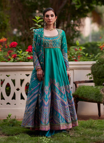 Farah Talib Aziz | Mayna Festive Prints 24 | Aalam Kalidaar And Dupatta by Farah Talib Aziz - Designer Dress - Type: Ladies Clothes - Available at Sana Yasir - 100% Original