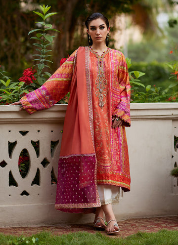 Farah Talib Aziz | Mayna Festive Prints 24 | Fadil Shirt And Dupatta by Farah Talib Aziz - Designer Dress - Type: Ladies Clothes - Available at Sana Yasir - 100% Original