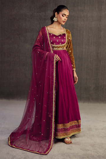 Fatima Khan | Anan Velvet Edit | Heyam by Fatima Khan - Designer Dress - Type: Ladies Clothes - Available at Sana Yasir - 100% Original
