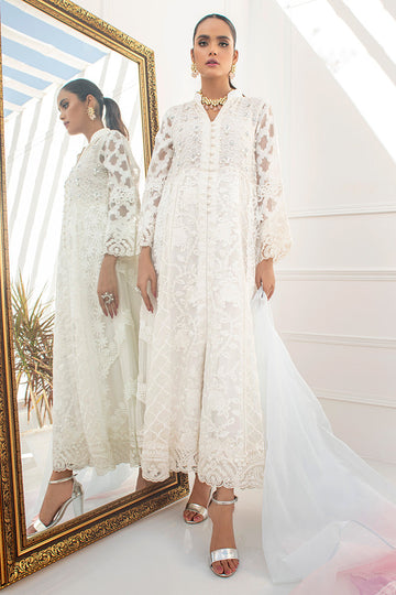 Fatima Khan | Best Sellers 24 | CHAMOMILE WHITE by Fatima Khan - Designer Dress - Type: Luxury - Available at Sana Yasir - 100% Original