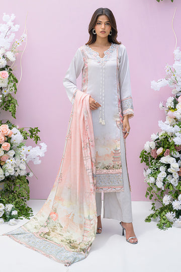 Fatima Khan | Eid Digital Silk Prints | Oriental Haze by Fatima Khan - Designer Dress - Type: Ladies Clothes - Available at Sana Yasir - 100% Original