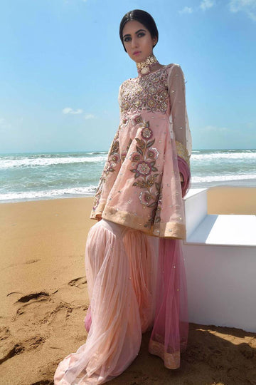 Fatima Khan | Luxury Pret 24 | NOOR by Fatima Khan - Designer Dress - Type: Luxury - Available at Sana Yasir - 100% Original