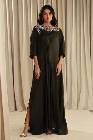 Fatima Khan | Sahar Luxe | MAJESTIC OLIVE by Fatima Khan - Designer Dress - Type: Ladies Clothes - Available at Sana Yasir - 100% Original
