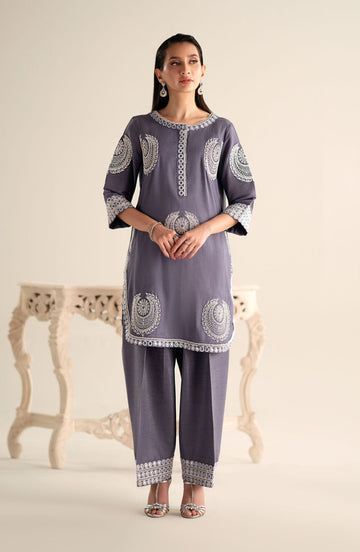 Maryum N Maria | Lagom Ready to Wear | ORCHID - MS-24218 by Maryum N Maria - Designer Dress - Type: Ladies Clothes - Available at Sana Yasir - 100% Original