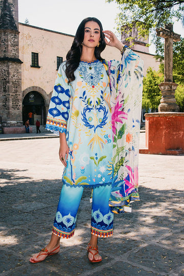Mushq | La Dolce Hemline Prints 25 | Floral Paradise by Mushq - Designer Dress - Type: Ladies Clothes - Available at Sana Yasir - 100% Original