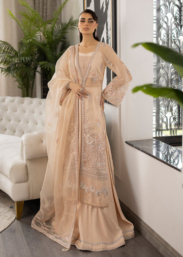 Sardinia | La More 24 | Peach Blossom by Sardinia - Designer Dress - Type: Ladies Clothes - Available at Sana Yasir - 100% Original