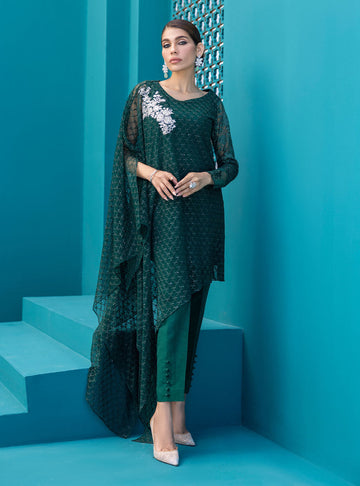 Zainab Chottani | Luxury Pret | EMERALD FRESCO by Zainab Chottani - Designer Dress - Type: Ladies Clothes - Available at Sana Yasir - 100% Original