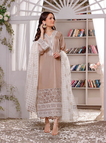 Zainab Chottani | Luxury Pret | NOSTALGIC BEIGE by Zainab Chottani - Designer Dress - Type: Ladies Clothes - Available at Sana Yasir - 100% Original