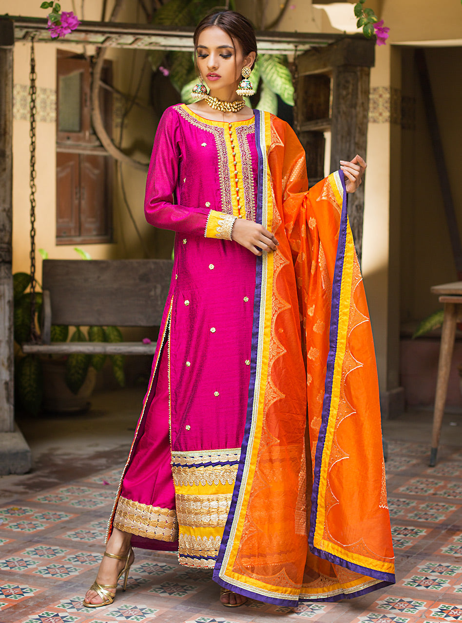 Zainab Chottani | Luxury Pret | HOT PINK RUSH by Zainab Chottani - Designer Dress - Type: Ladies Clothes - Available at Sana Yasir - 100% Original