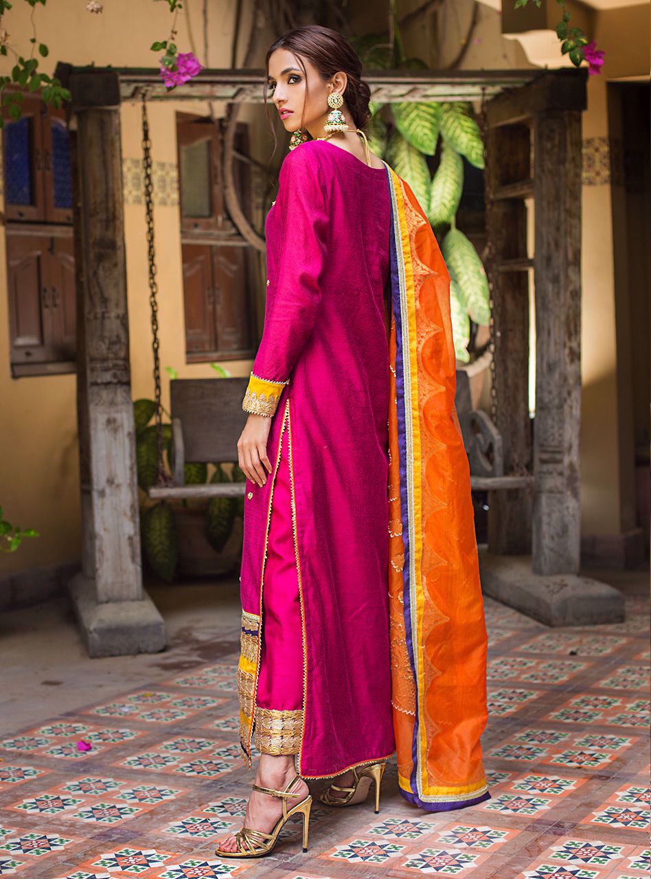 Zainab Chottani | Luxury Pret | HOT PINK RUSH by Zainab Chottani - Designer Dress - Type: Ladies Clothes - Available at Sana Yasir - 100% Original
