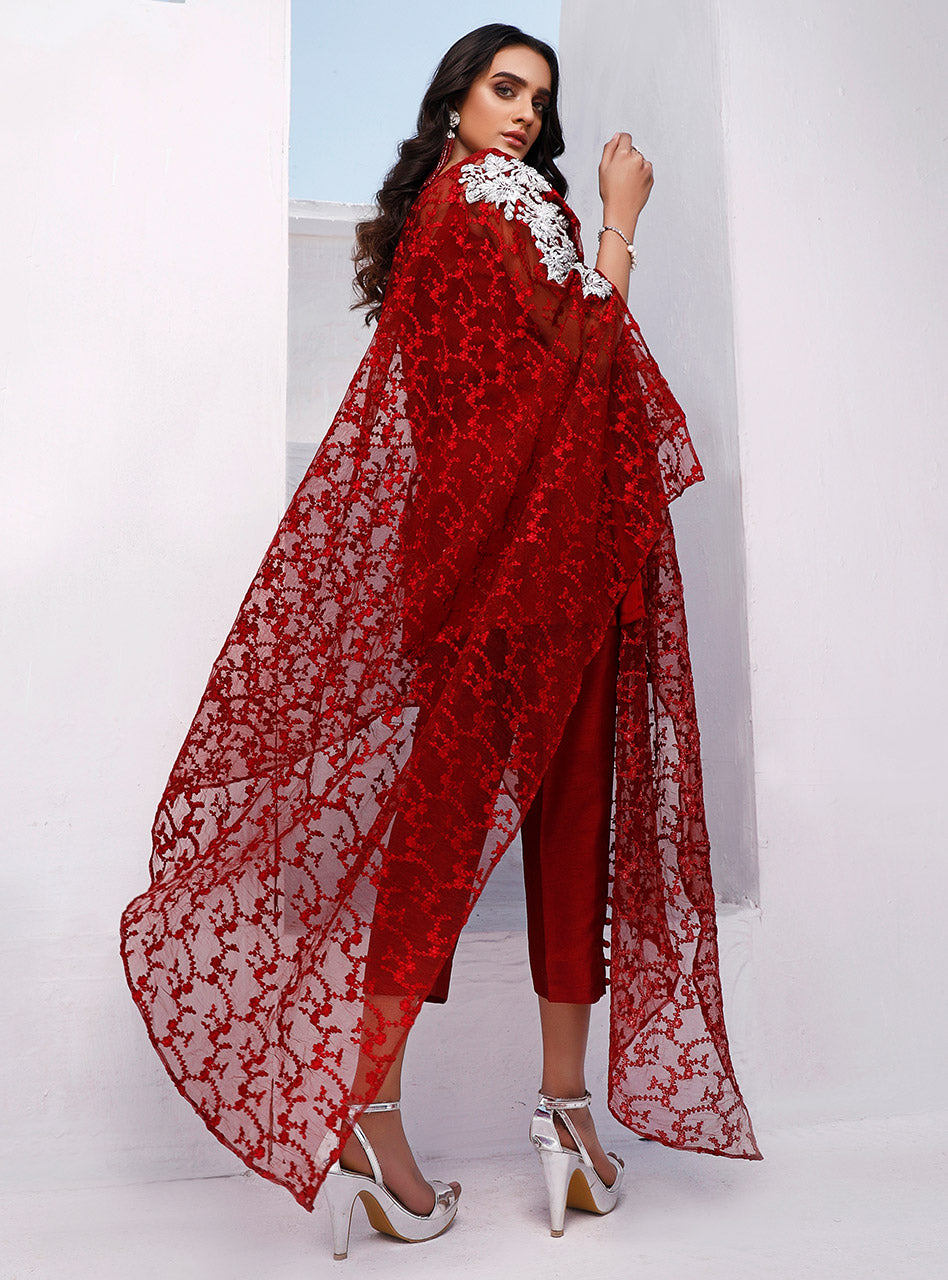Zainab Chottani | Luxury Pret | MERLOT ADDICTION by Zainab Chottani - Designer Dress - Type: Ladies Clothes - Available at Sana Yasir - 100% Original