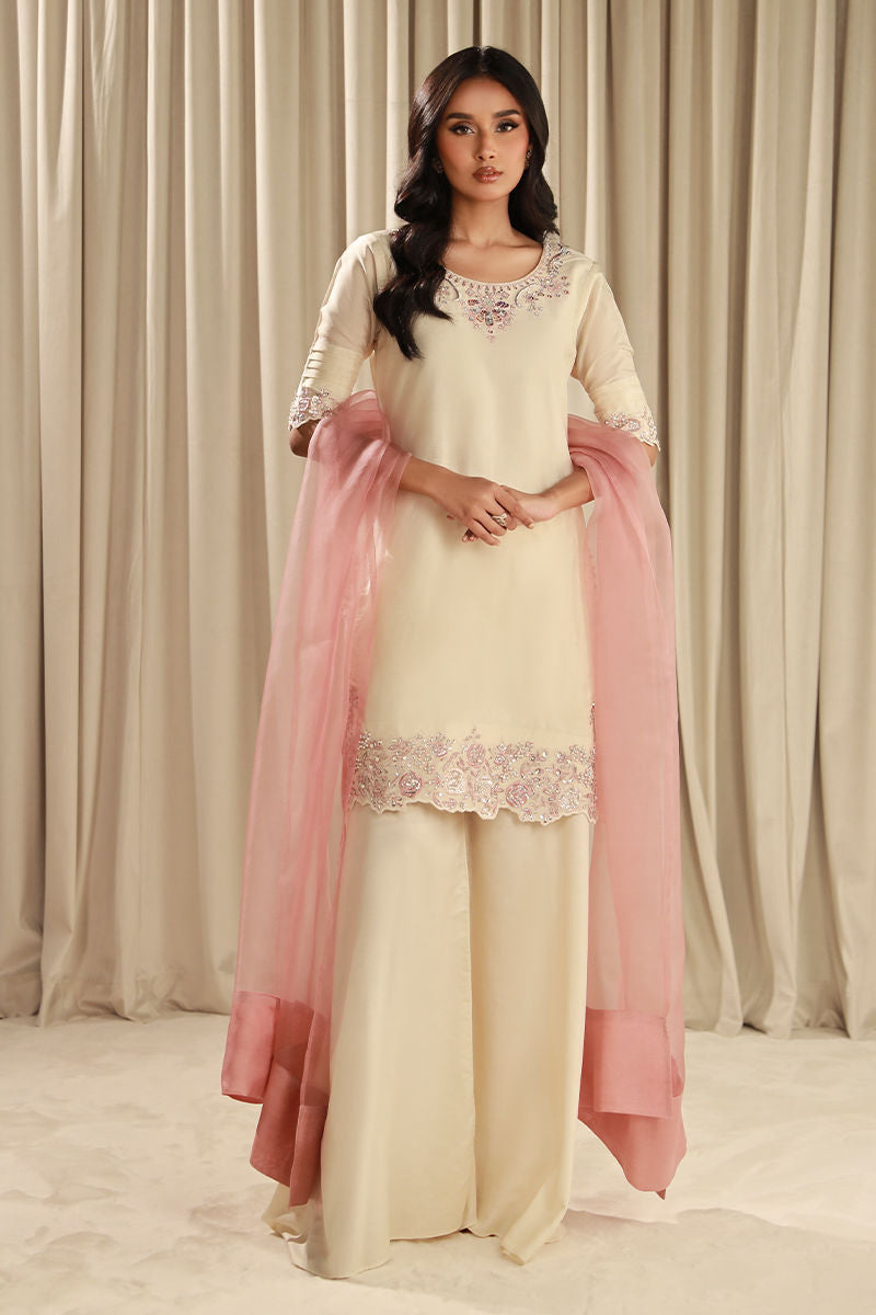Fatima Khan | Sahar Luxe | FRENCH VANILLA by Fatima Khan - Designer Dress - Type: Ladies Clothes - Available at Sana Yasir - 100% Original