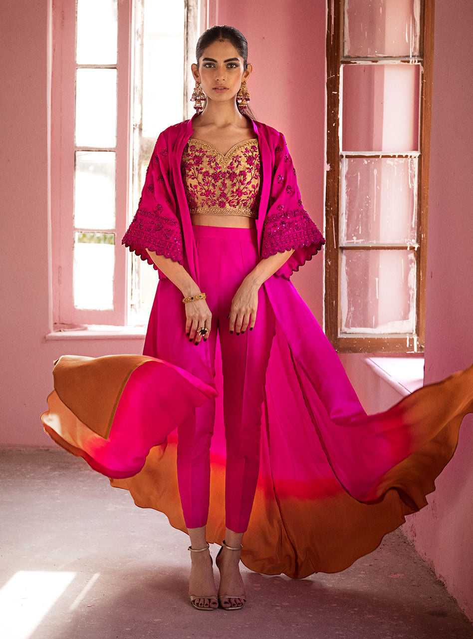 Zainab Chottani | Semi Formals | BLUSHING ROSEATTE by Zainab Chottani - Designer Dress - Type: Ladies Clothes - Available at Sana Yasir - 100% Original