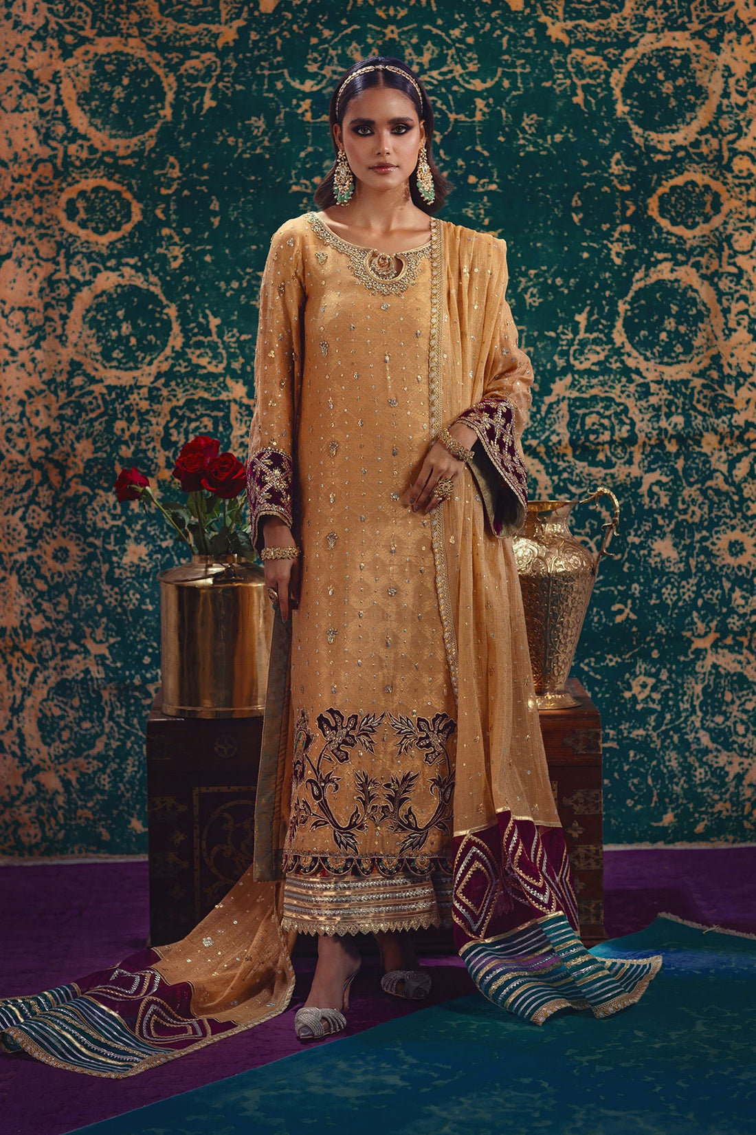 Annus Abrar | Mirha Winter Velour | Senara by Annus Abrar - Designer Dress - Type: Ladies Clothes - Available at Sana Yasir - 100% Original