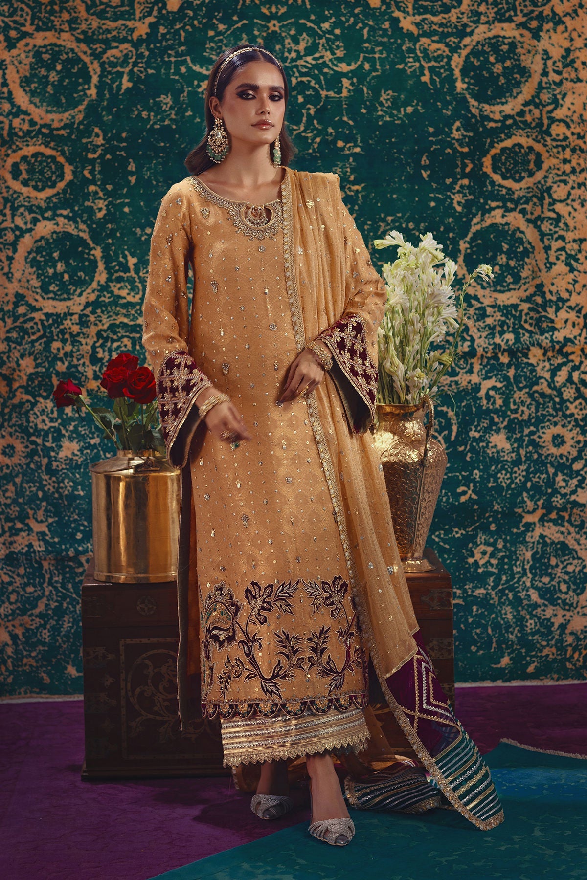 Annus Abrar | Mirha Winter Velour | Senara by Annus Abrar - Designer Dress - Type: Ladies Clothes - Available at Sana Yasir - 100% Original
