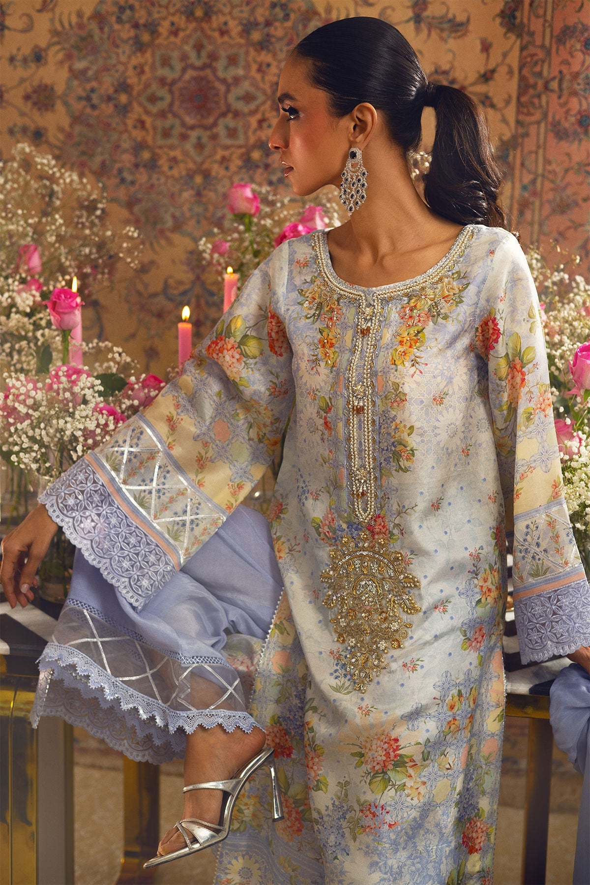 Annus Abrar | Lime Luxe Silk | Elmira