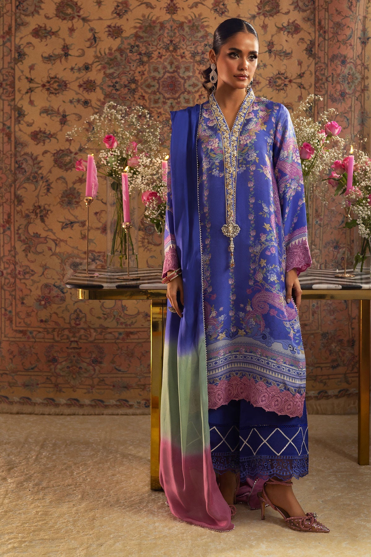 Annus Abrar | Lime Luxe Silk | Natalya