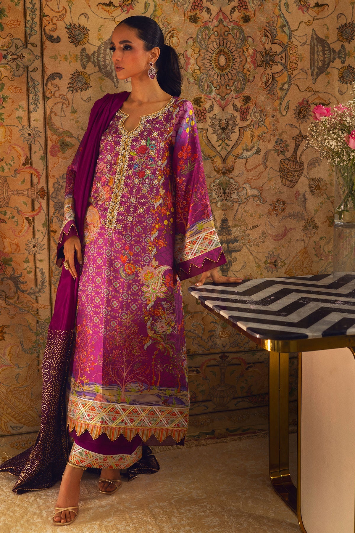 Annus Abrar | Lime Luxe Silk | Salomi
