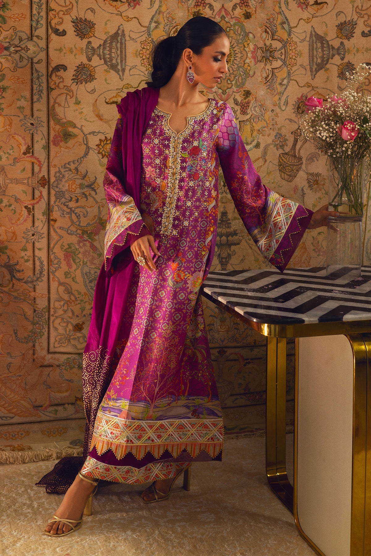 Annus Abrar | Lime Luxe Silk | Salomi