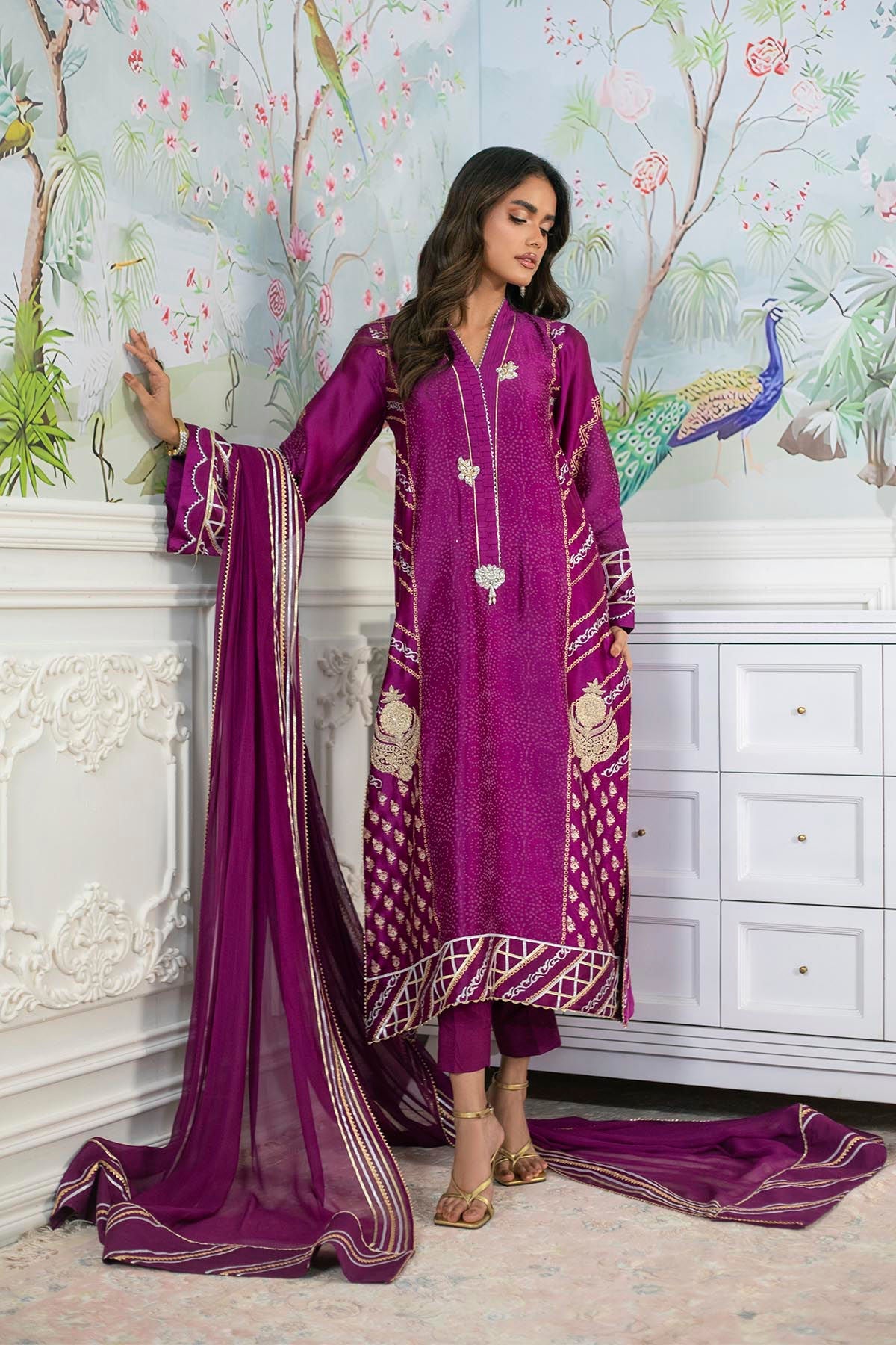 Annus Abrar | Sehr Eid Luxe | Emery - Violet