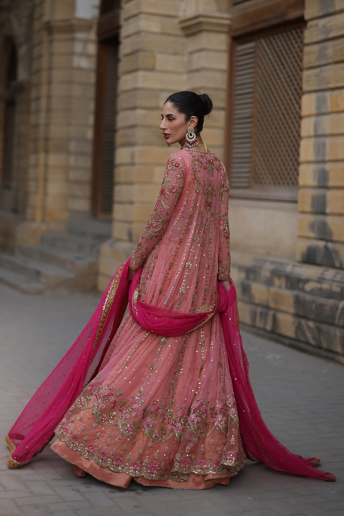 Mina Hasan | Formal Wedding Dresses | MHC-1083 by Mina Hasan - Designer Dress - Type: Ladies Clothes - Available at Sana Yasir - 100% Original