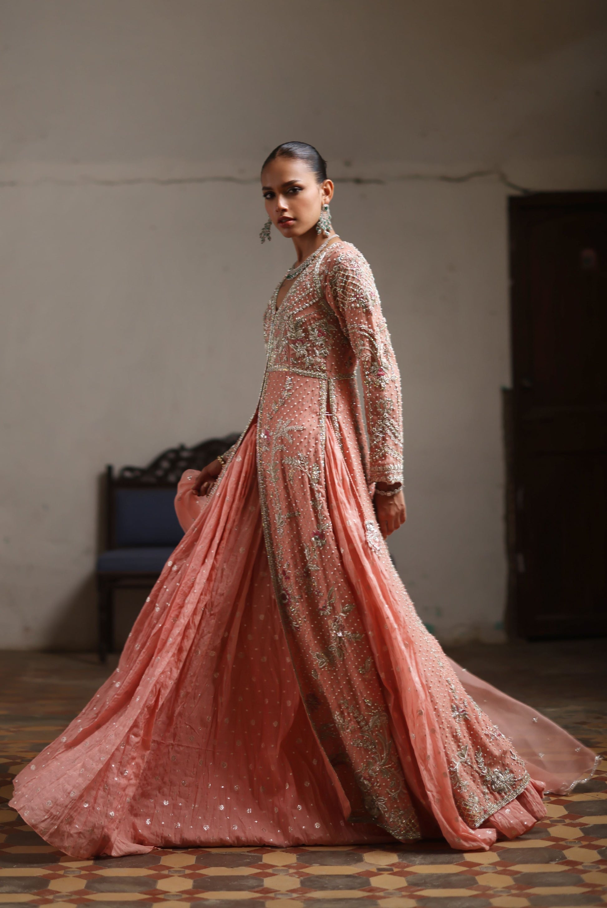 Mina Hasan | Formal Wedding Dresses | MHC-1094 by Mina Hasan - Designer Dress - Type: Ladies Clothes - Available at Sana Yasir - 100% Original