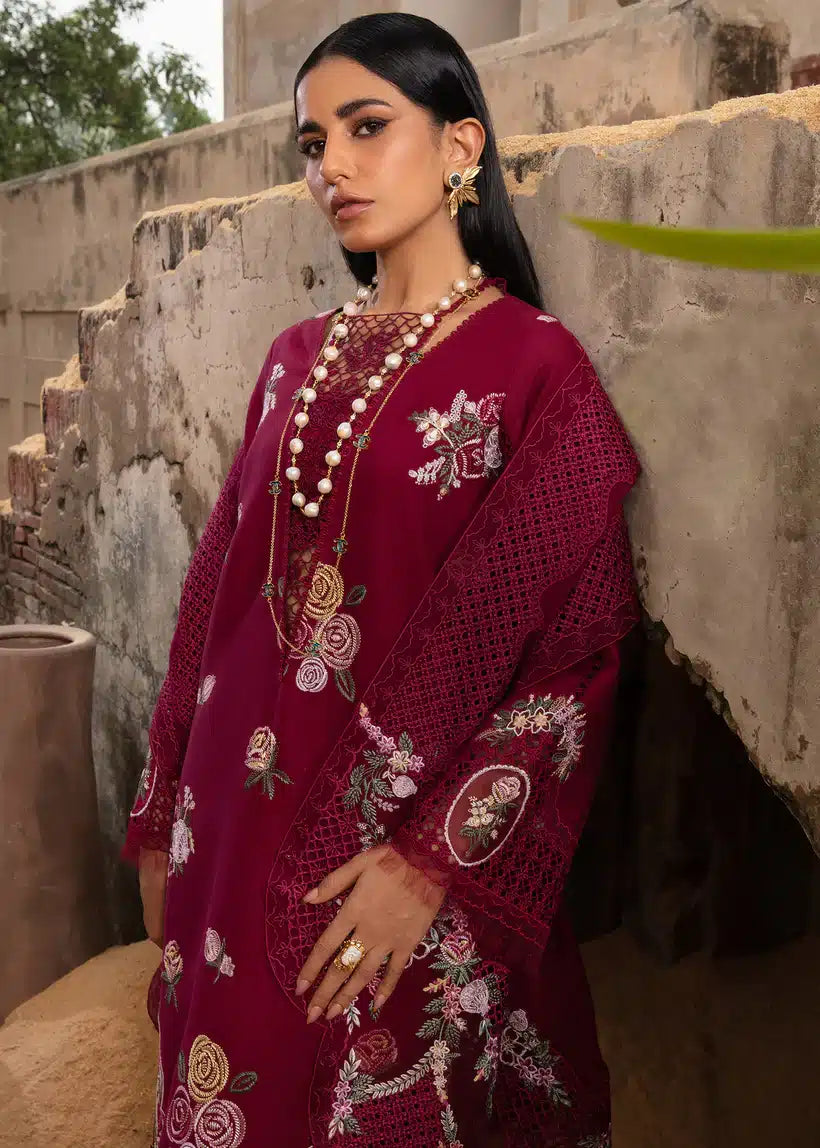 Crimson | Amal Winter 23 | Plum Serenity - CRWP 4 by Crimson - Designer Dress - Type: Luxury - Available at Sana Yasir - 100% Original