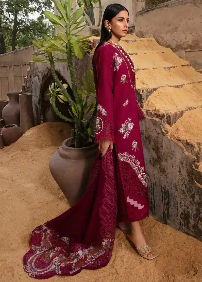 Crimson | Amal Winter 23 | Plum Serenity - CRWP 4 by Crimson - Designer Dress - Type: Luxury - Available at Sana Yasir - 100% Original