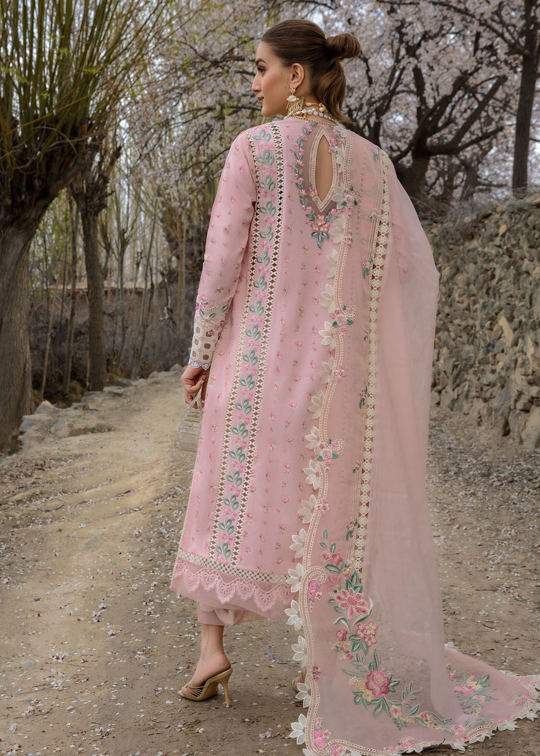 Crimson | Lawn 2024 | Believe In Her - Blush Pink by Crimson - Designer Dress - Type: Luxury - Available at Sana Yasir - 100% Original