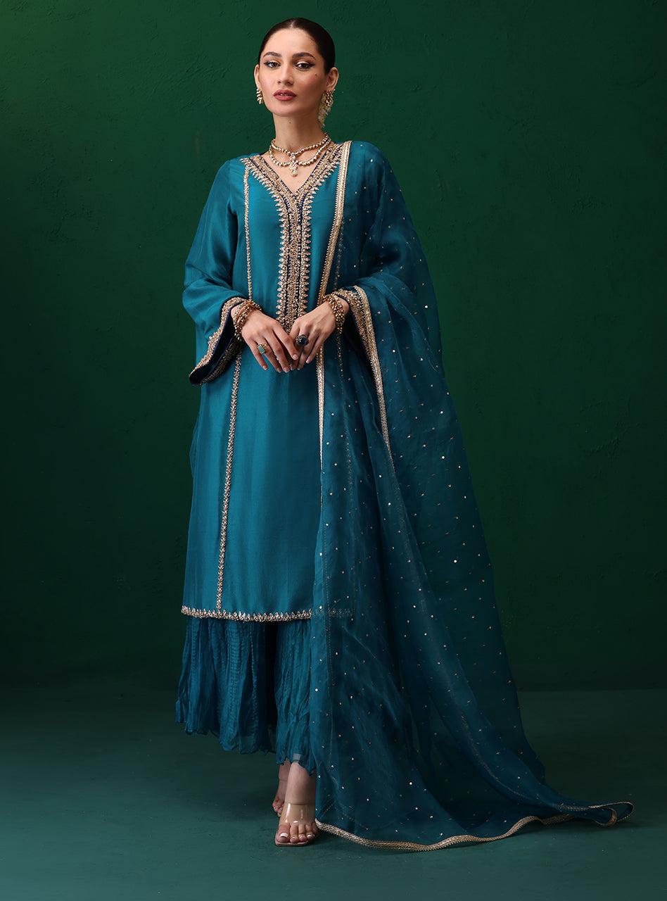 Zainab Chottani | Semi Formals | DERYA by Zainab Chottani - Designer Dress - Type: Ladies Clothes - Available at Sana Yasir - 100% Original