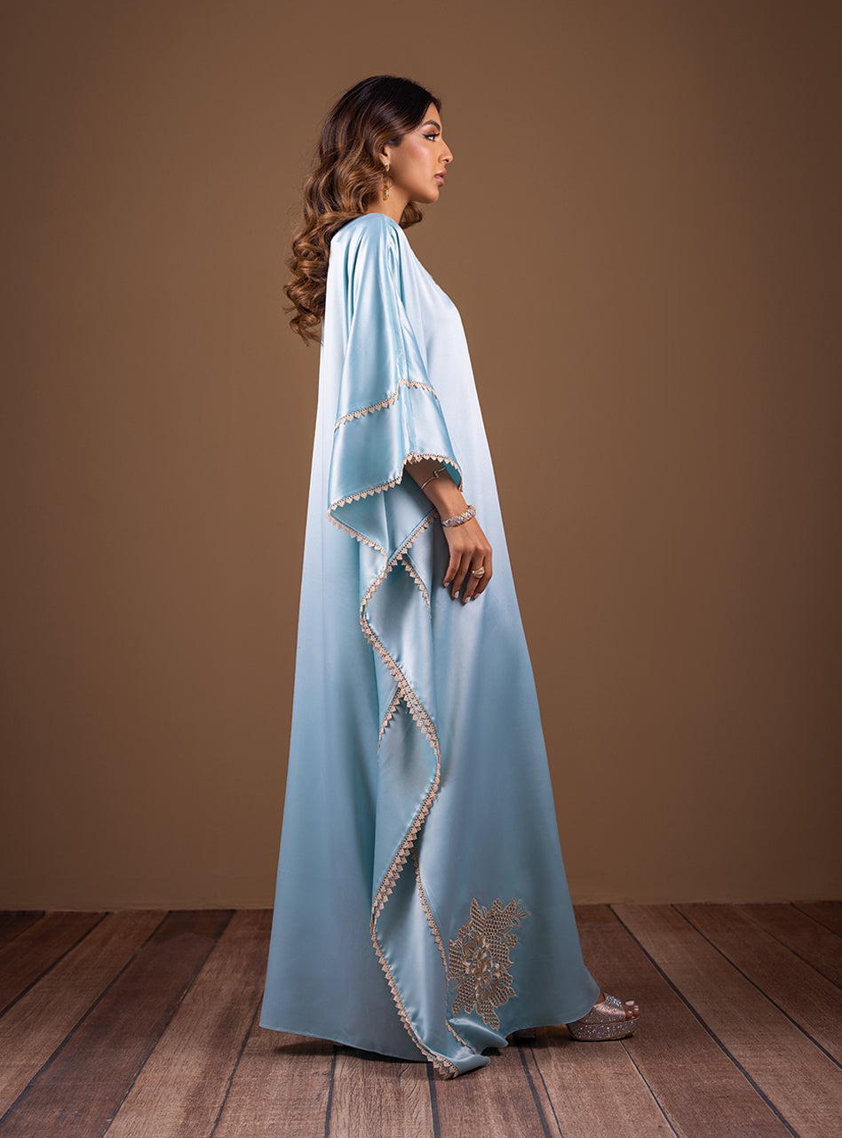 Zainab Chottani | Semi Formals | AQUA BLOSSOM by Zainab Chottani - Designer Dress - Type: Ladies Clothes - Available at Sana Yasir - 100% Original