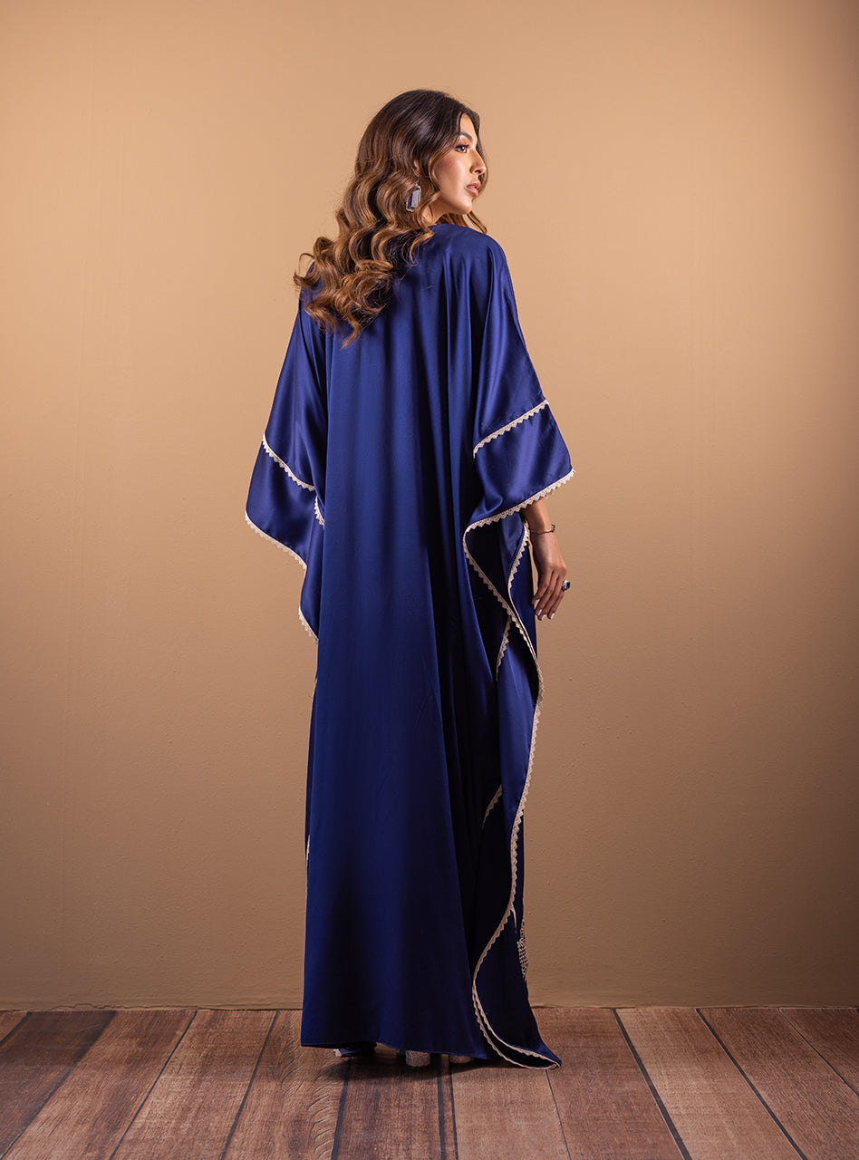 Zainab Chottani | Semi Formals | DEEP BLUE BLOSSOM by Zainab Chottani - Designer Dress - Type: Ladies Clothes - Available at Sana Yasir - 100% Original
