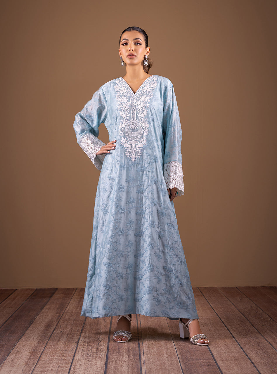 Zainab Chottani | Semi Formals | AQUA SOPHISTICATION by Zainab Chottani - Designer Dress - Type: Ladies Clothes - Available at Sana Yasir - 100% Original