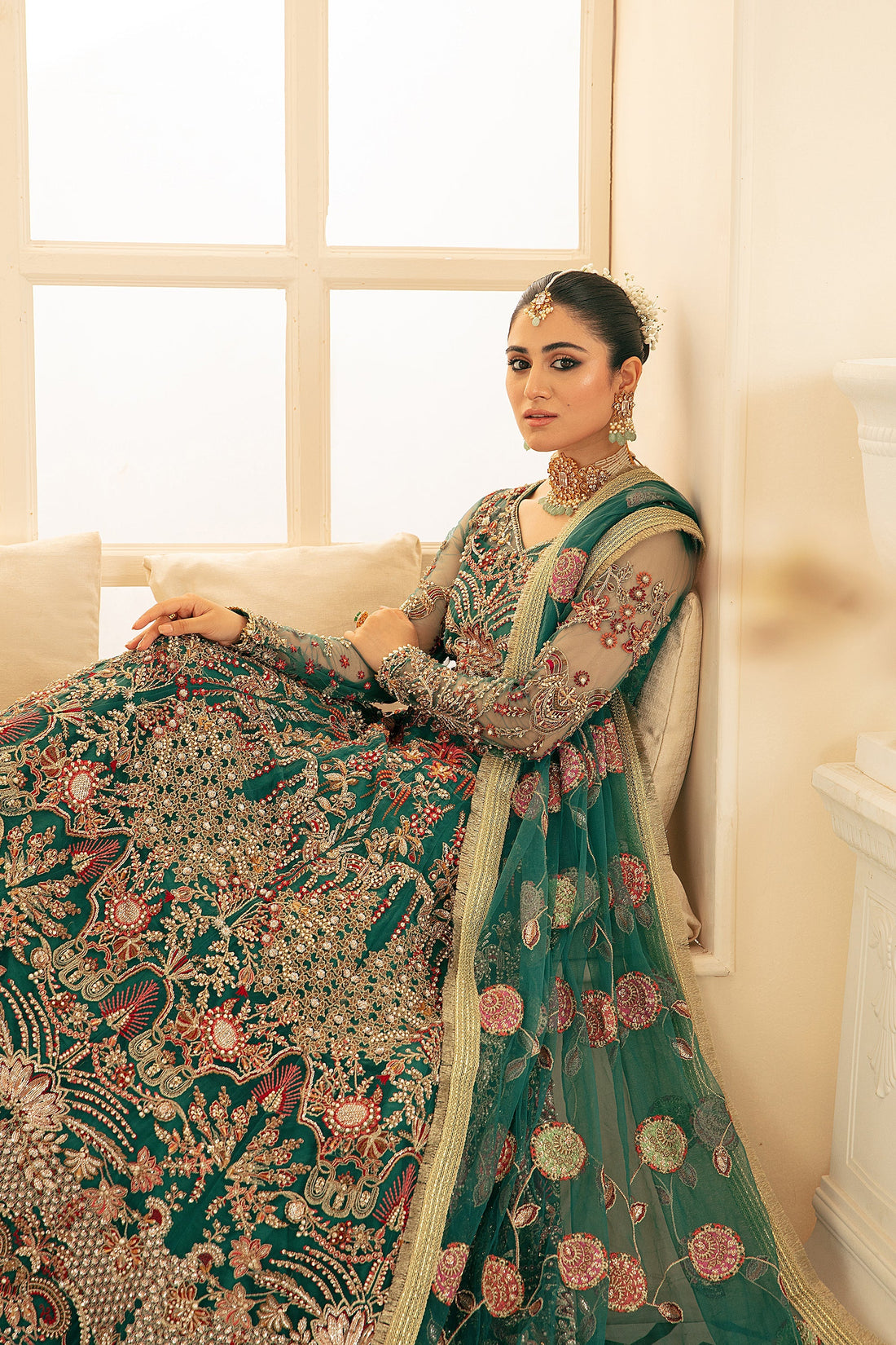 Ezra | Wedding Collection | Zeenat by Ezra - Designer Dress - Type: Bridal - Available at Sana Yasir - 100% Original