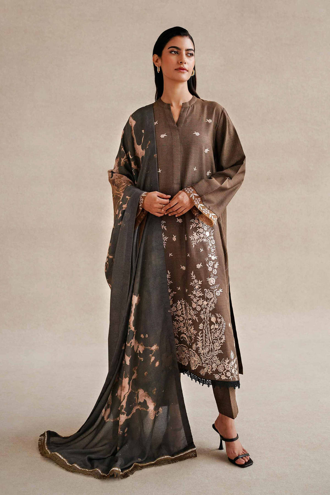 Nishat Linen | Naqsh Winter 2024 | Suit - 42404328 by Nishat Linen - Designer Dress - Type: Ladies Clothes - Available at Sana Yasir - 100% Original