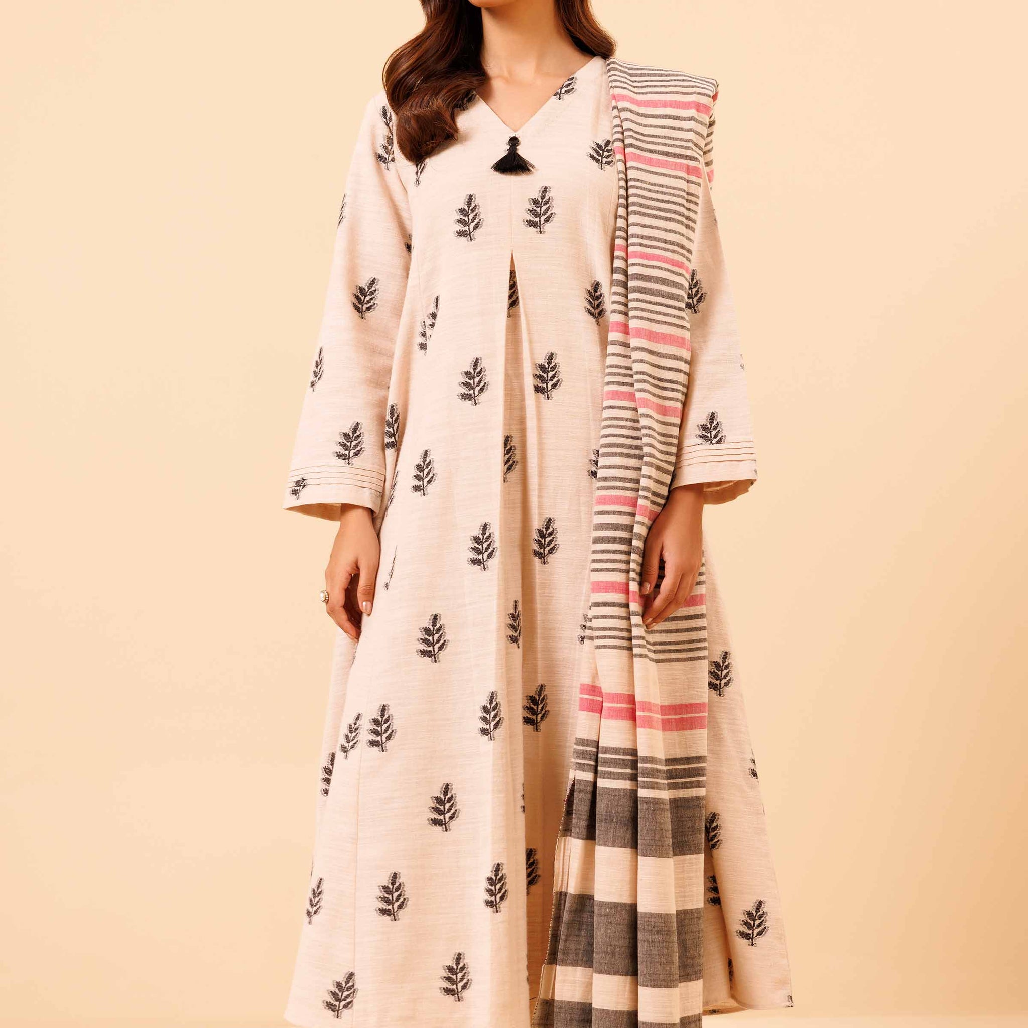 Nishat Linen | Naqsh Winter 2024 | Suit - 42404346 by Nishat Linen - Designer Dress - Type: Ladies Clothes - Available at Sana Yasir - 100% Original