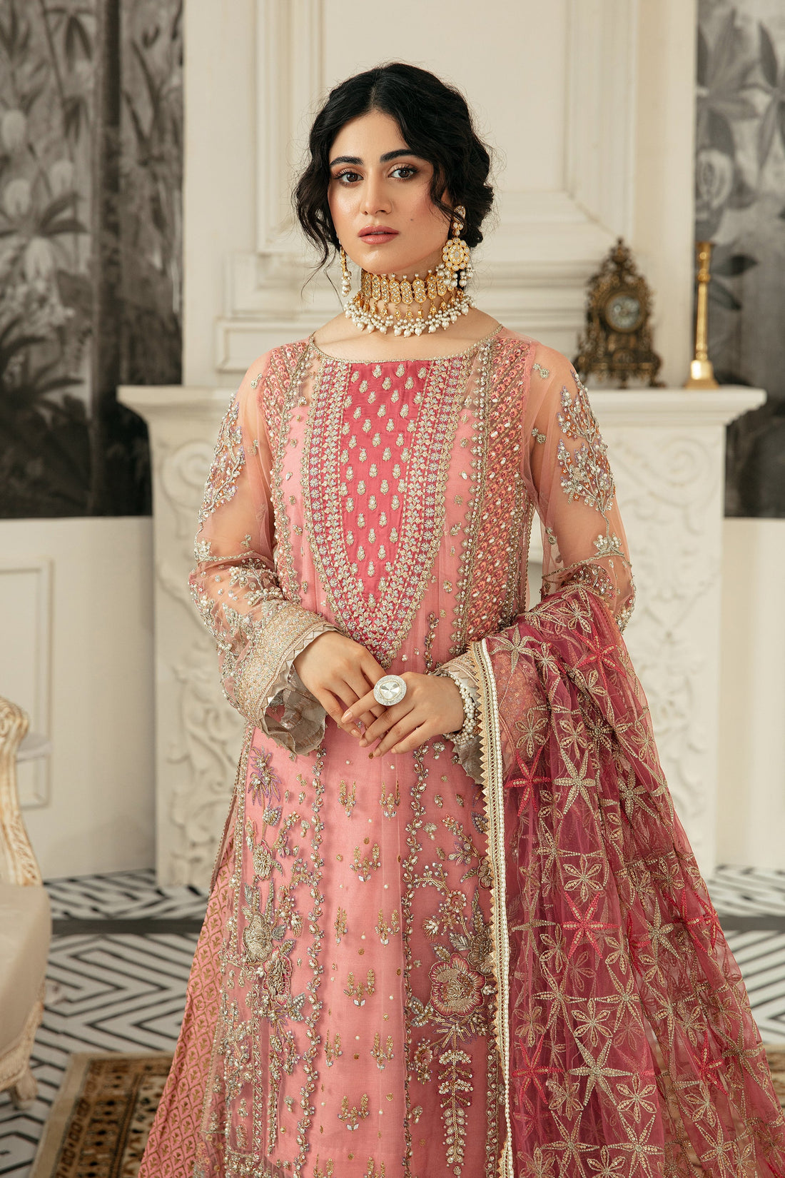 Ezra | Wedding Collection | Sahiba by Ezra - Designer Dress - Type: Bridal - Available at Sana Yasir - 100% Original