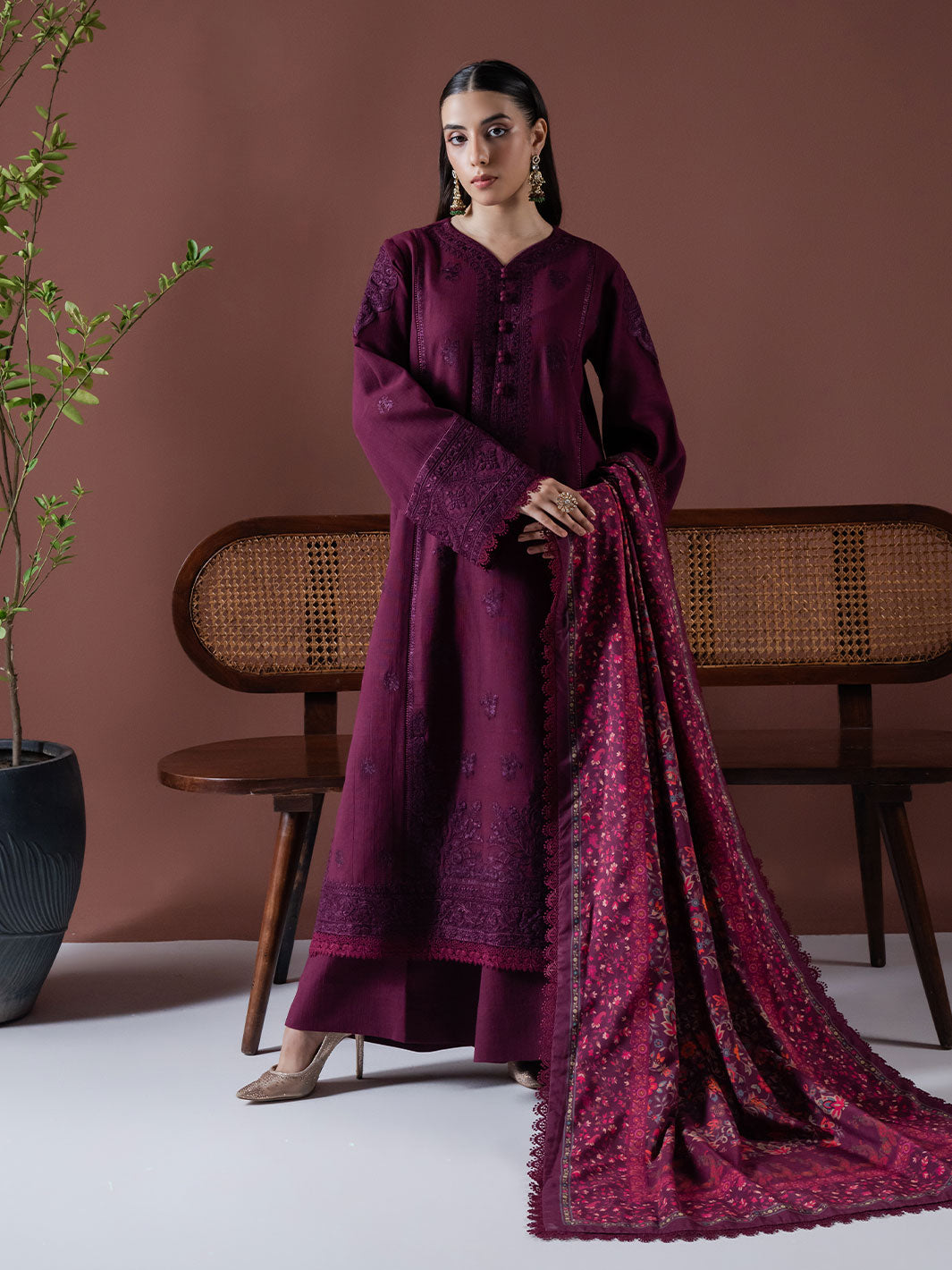 Faiza Faisal | Winter Edit 2024 | EMBER by Faiza Faisal - Designer Dress - Type: Ladies Clothes - Available at Sana Yasir - 100% Original
