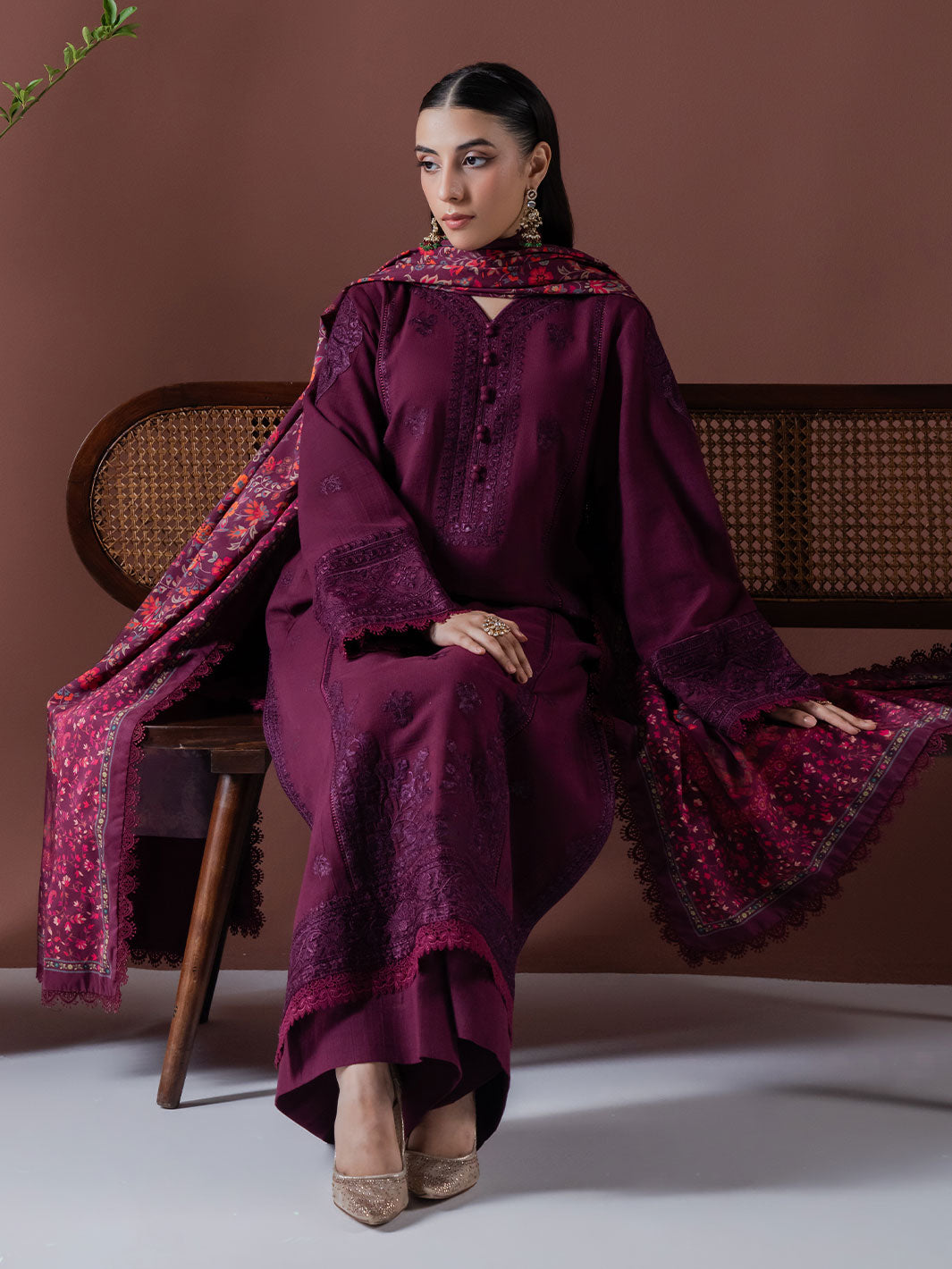 Faiza Faisal | Winter Edit 2024 | EMBER by Faiza Faisal - Designer Dress - Type: Ladies Clothes - Available at Sana Yasir - 100% Original