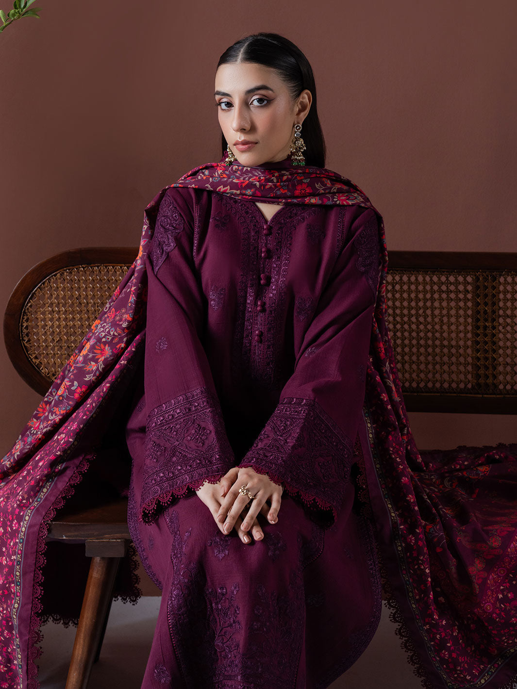 Faiza Faisal | Winter Edit 2024 | EMBER by Faiza Faisal - Designer Dress - Type: Ladies Clothes - Available at Sana Yasir - 100% Original