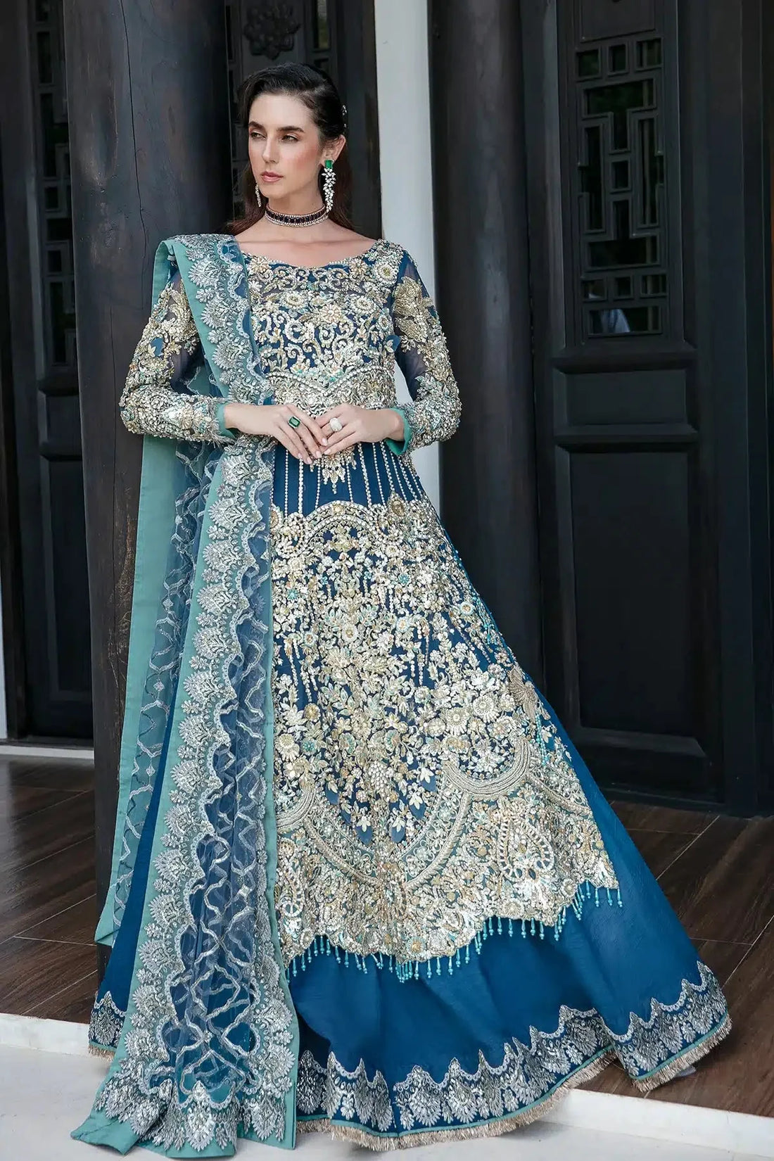 AJR Couture | Bridal Couture'23 | Aquiline by AJR Couture - Designer Dress - Type: Bridal - Available at Sana Yasir - 100% Original