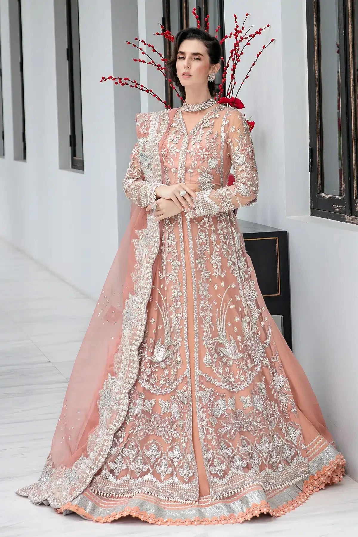 AJR Couture | Bridal Couture'23 | Evangeline by AJR Couture - Designer Dress - Type: Bridal - Available at Sana Yasir - 100% Original