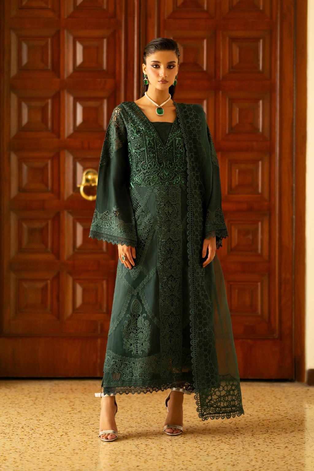 AJR Couture | Cutwork Edit 24 | SYDNEY by AJR Couture - Designer Dress - Type: Ladies Clothes - Available at Sana Yasir - 100% Original