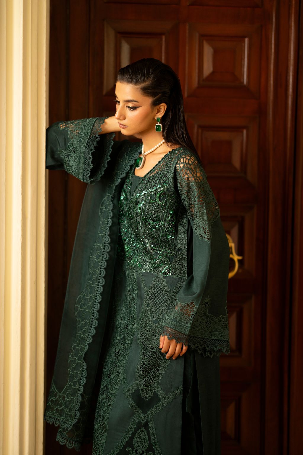 AJR Couture | Cutwork Edit 24 | SYDNEY by AJR Couture - Designer Dress - Type: Ladies Clothes - Available at Sana Yasir - 100% Original